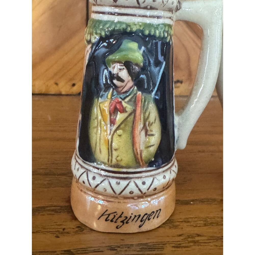 Vintage Kitzingen Germany Beer Stein Salt Pepper Shakers Figural Couple - Picture 8 of 9